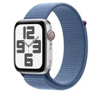 Smartwatch Apple Watch SE 2gen GPS + Cellular koperta 44mm z aluminium Srebrnym opaska sportowa Zimowy błękit