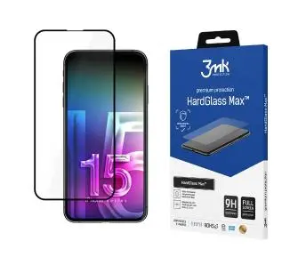 Szkło hartowane 3mk HardGlass Max do iPhone 15 Pro Max