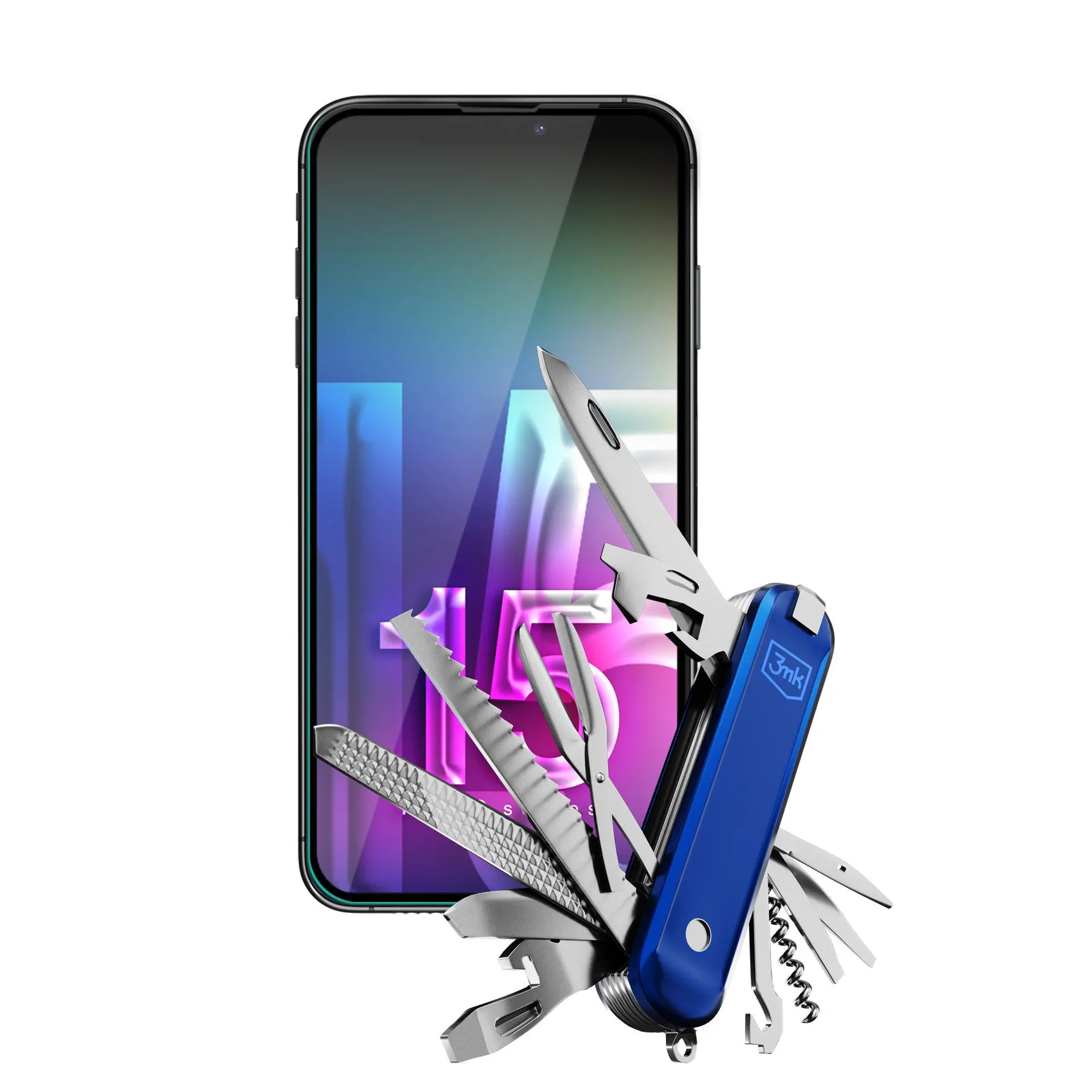 Szkło hartowane 3mk HardGlass Max Lite do iPhone 15 Pro