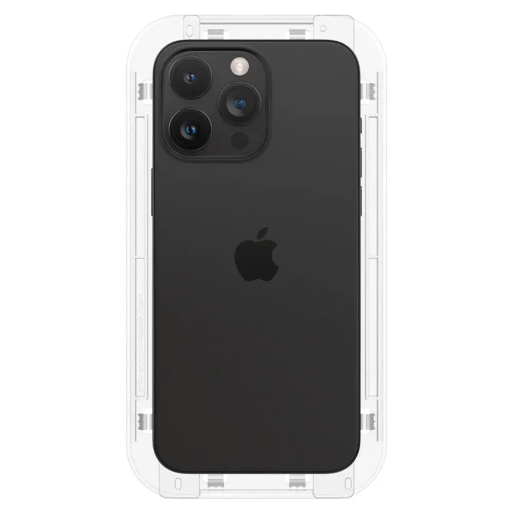 Szkło hartowane Spigen z aplikatorem Glas.tR EZ Fit HD FC do iPhone 15 Pro Max