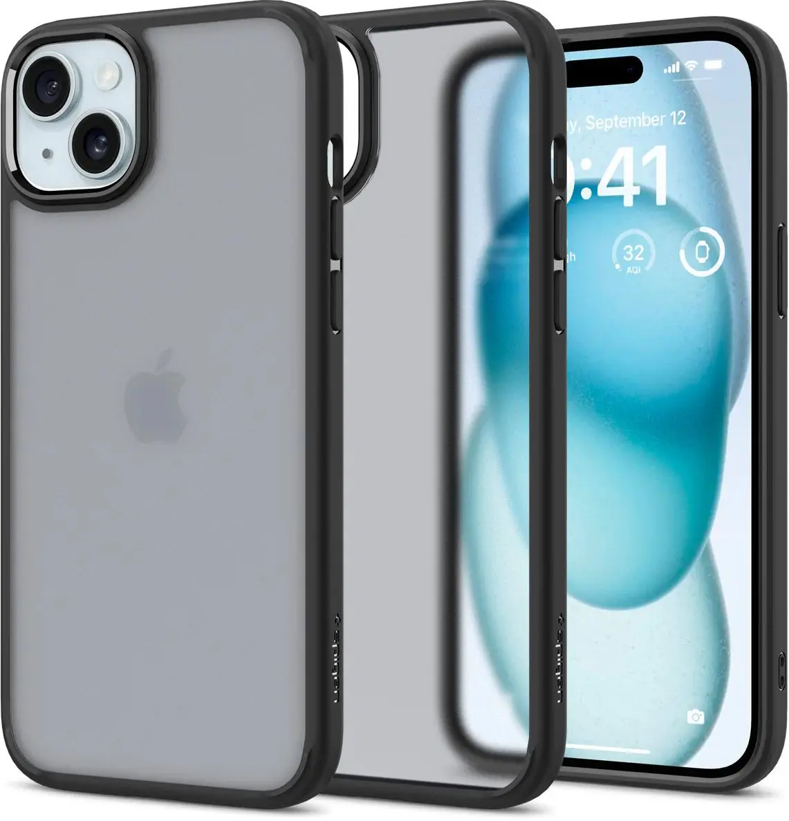 Etui Spigen Ultra Hybrid do iPhone 15 Plus Frost Black