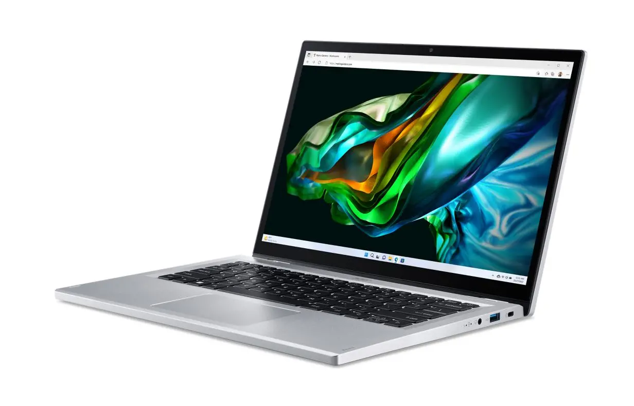 Laptop 2w1 Acer Aspire 3 Spin A3SP14-31PT-39P6 14" i3-N305 8GB RAM 256GB Dysk SSD Win11S Srebrny