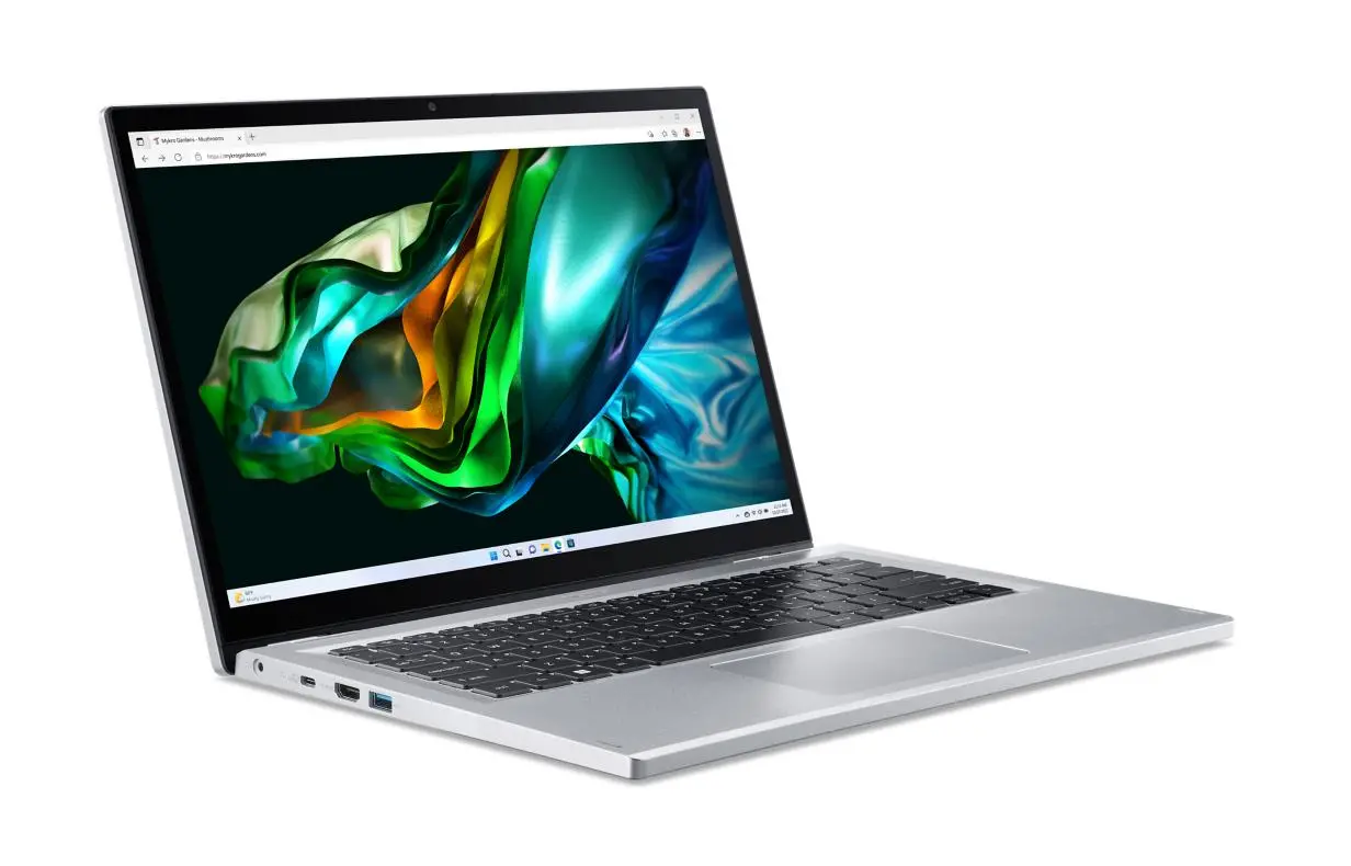 Laptop 2w1 Acer Aspire 3 Spin A3SP14-31PT-39P6 14" i3-N305 8GB RAM 256GB Dysk SSD Win11S Srebrny