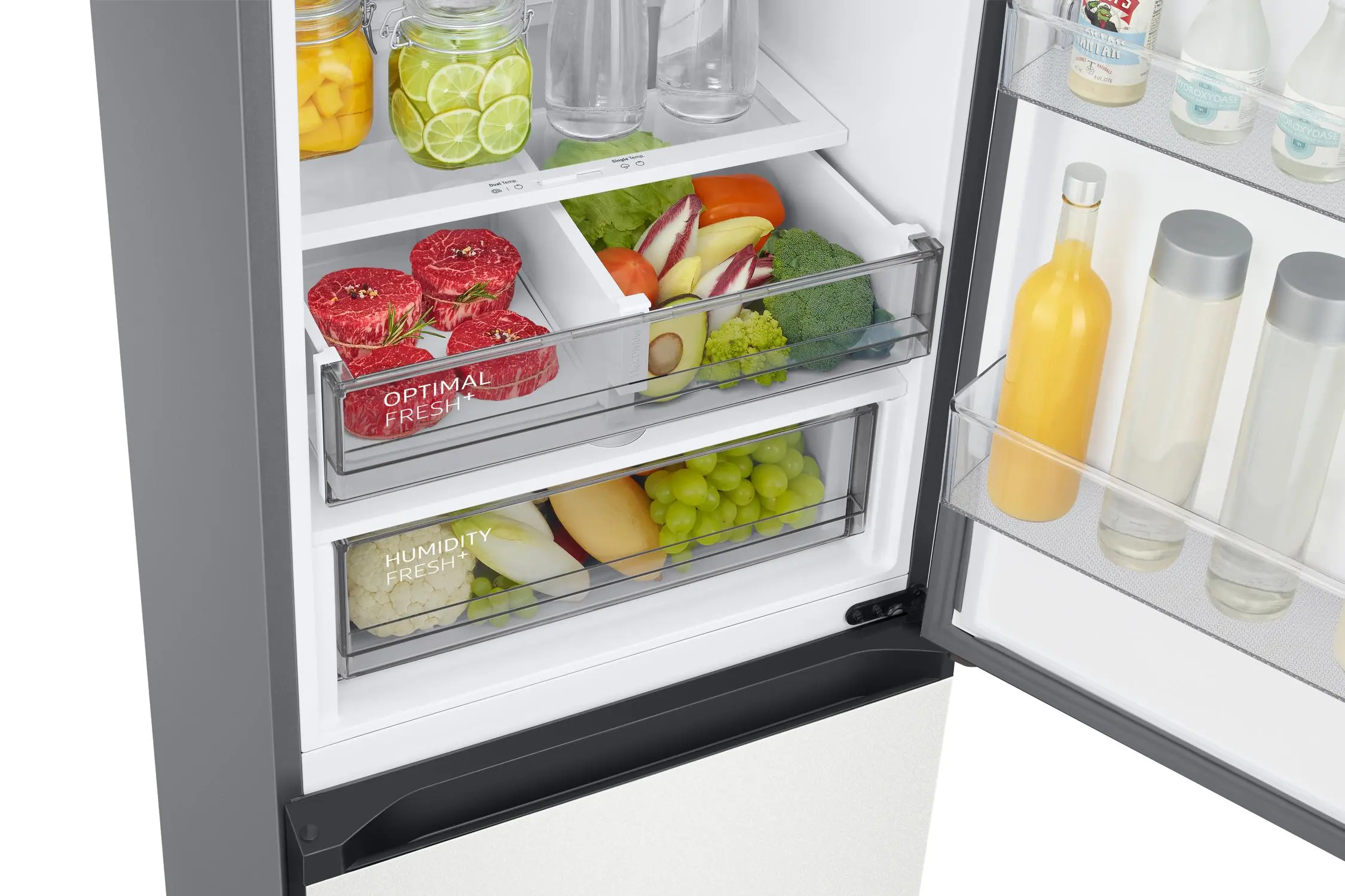 Lodówka Samsung Bespoke RB38C7B6AAP Pełny No Frost 203cm Szuflada z kontrolą wilgotności Zdalne sterowanie Bez panelu
