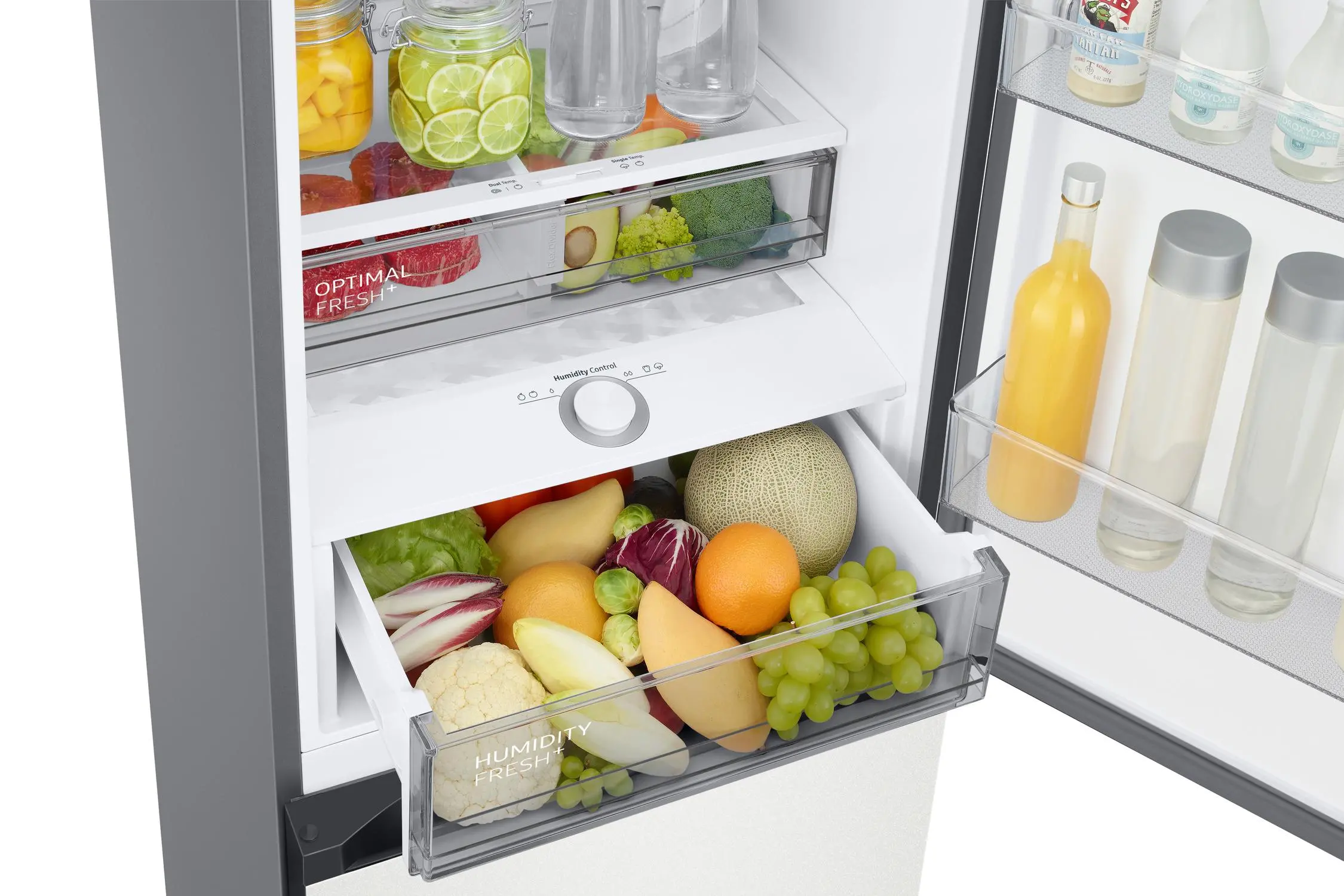 Lodówka Samsung Bespoke RB38C7B6AAP Pełny No Frost 203cm Szuflada z kontrolą wilgotności Zdalne sterowanie Bez panelu