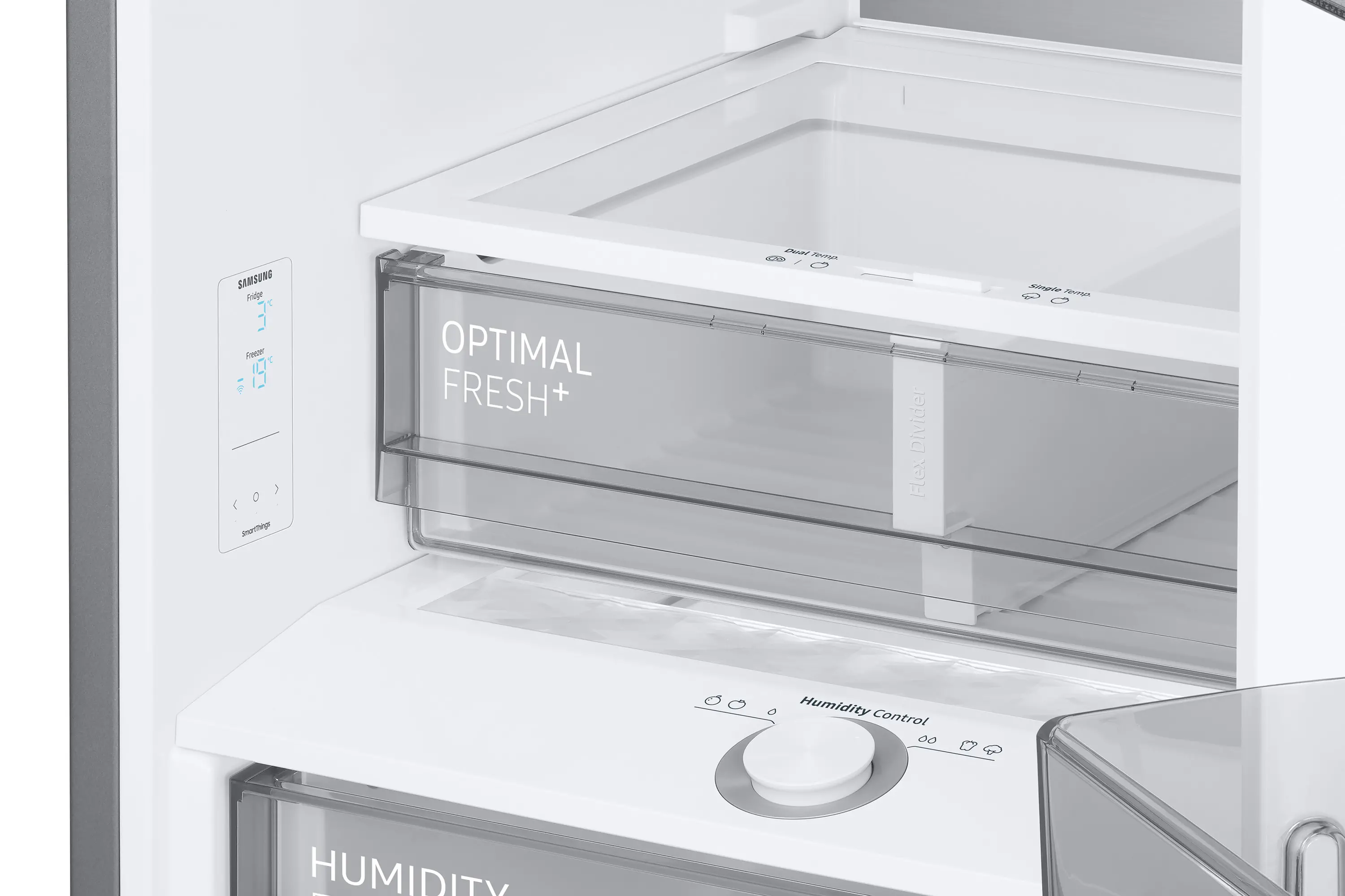 Lodówka Samsung Bespoke RB38C7B6AAP Pełny No Frost 203cm Szuflada z kontrolą wilgotności Soczysta Brzoskwinia/Elegancki Granat