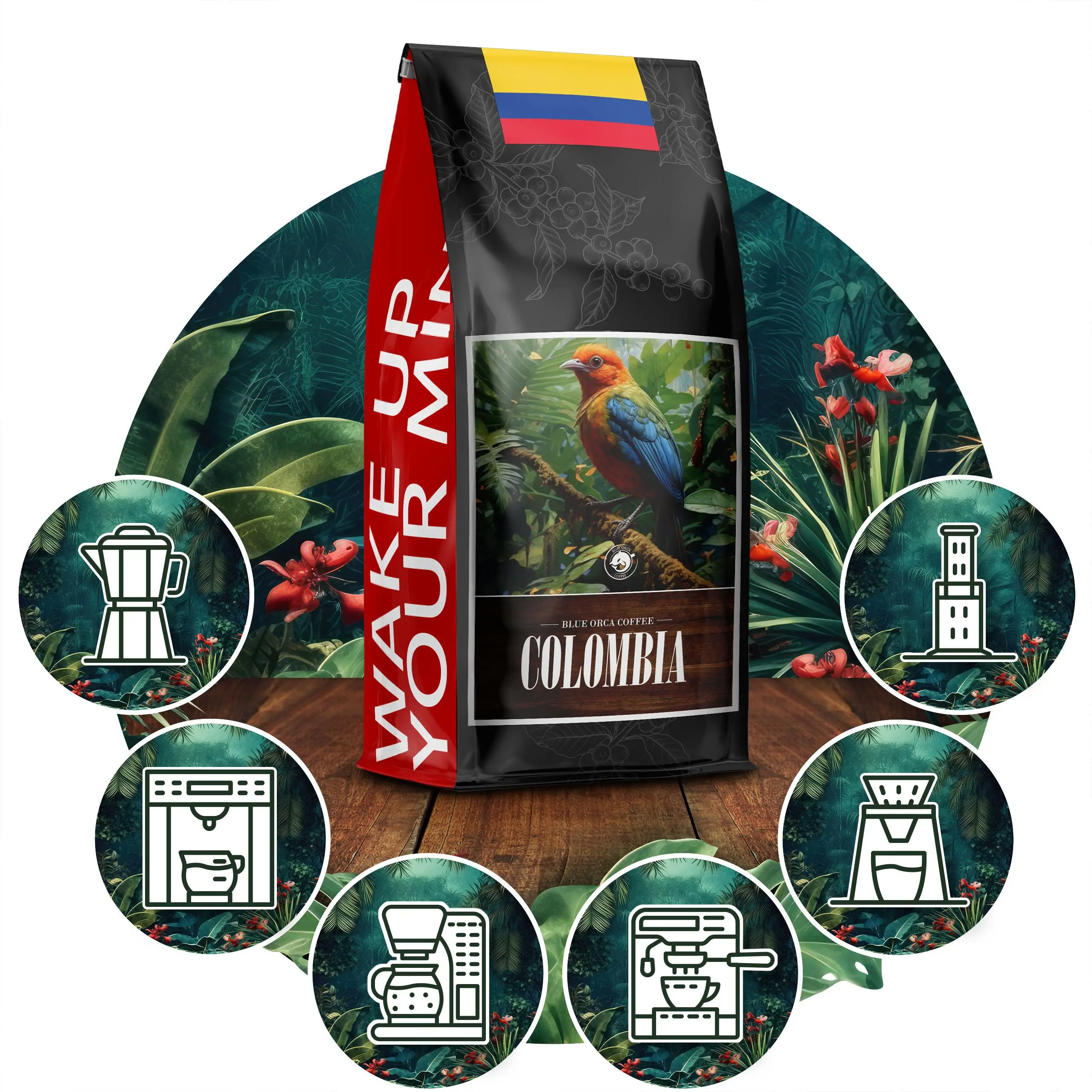 Kawa ziarnista Blue Orca Colombia 1kg