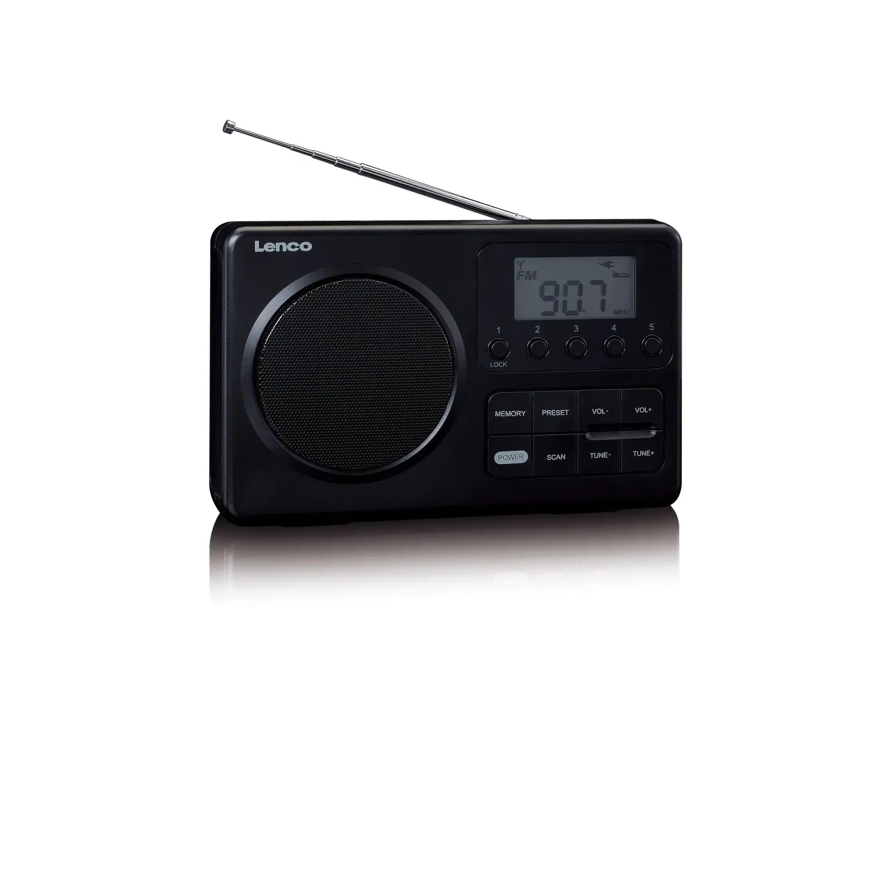 Radioodbiornik Lenco MPR-035BK Radio FM Czarny