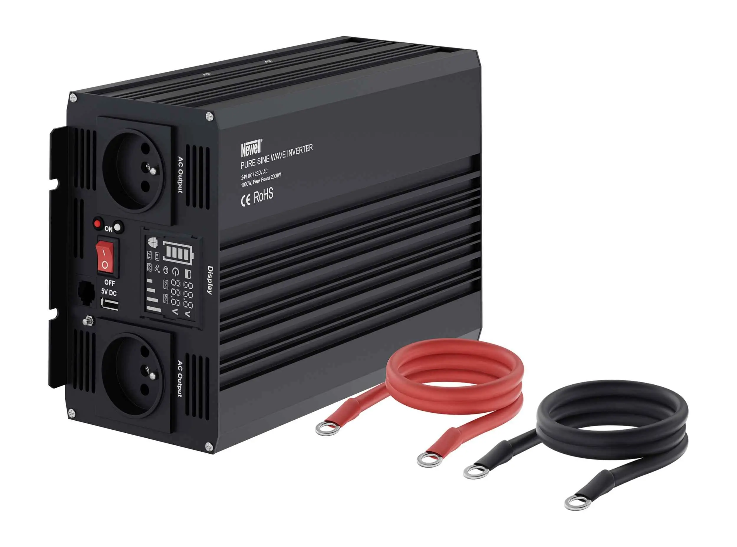 Przetwornica Newell NL3682 24V/230V 1000W/2000W czysta sinusoida