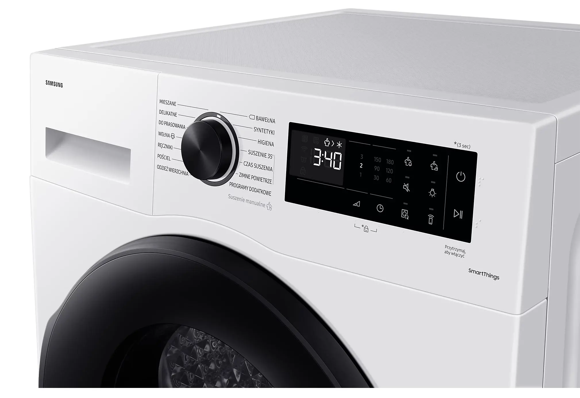 Suszarka Samsung DV90CGC2A0AE Optimal Dry 60cm 9kg Zdalne sterowanie