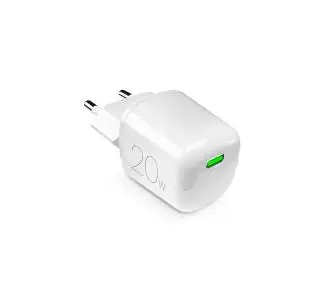 Ładowarka sieciowa Puro MiniPro GaN USB-C 20W PD Biały