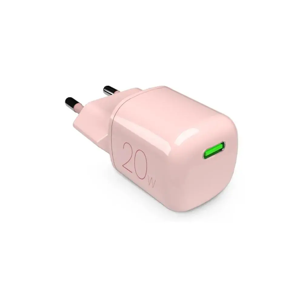 Ładowarka sieciowa Puro MiniPro GaN USB-C 20W PD Różowy