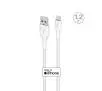 Kabel Puro Fabric USB-A do Lightning 1,2m Biały