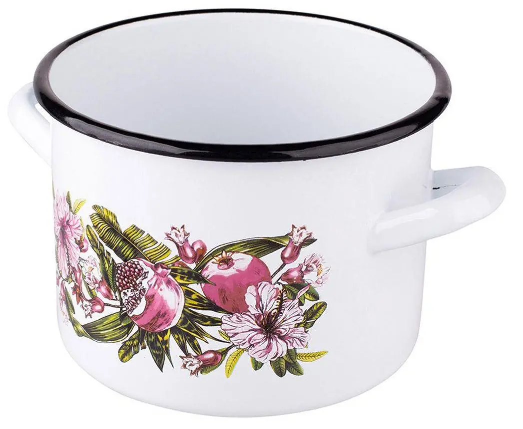 Garnek Silesia Rybnik Hibiskus 02050021228 Indukcja Emalia 5,8l