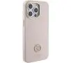 Etui Guess Silicone Logo Strass 4G GUHCP15XM4DGPP do iPhone 15 Pro Max Różowy