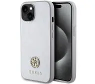 Guess Strass Metal Logo GUHCP15MPS4DGPS do iPhone 15 Plus Srebrny