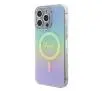 Etui Guess IML Iridescent MagSafe GUHMP15XHITSQ do iPhone 15 Pro Max turkusowy
