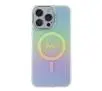 Etui Guess IML Iridescent MagSafe GUHMP15XHITSQ do iPhone 15 Pro Max turkusowy