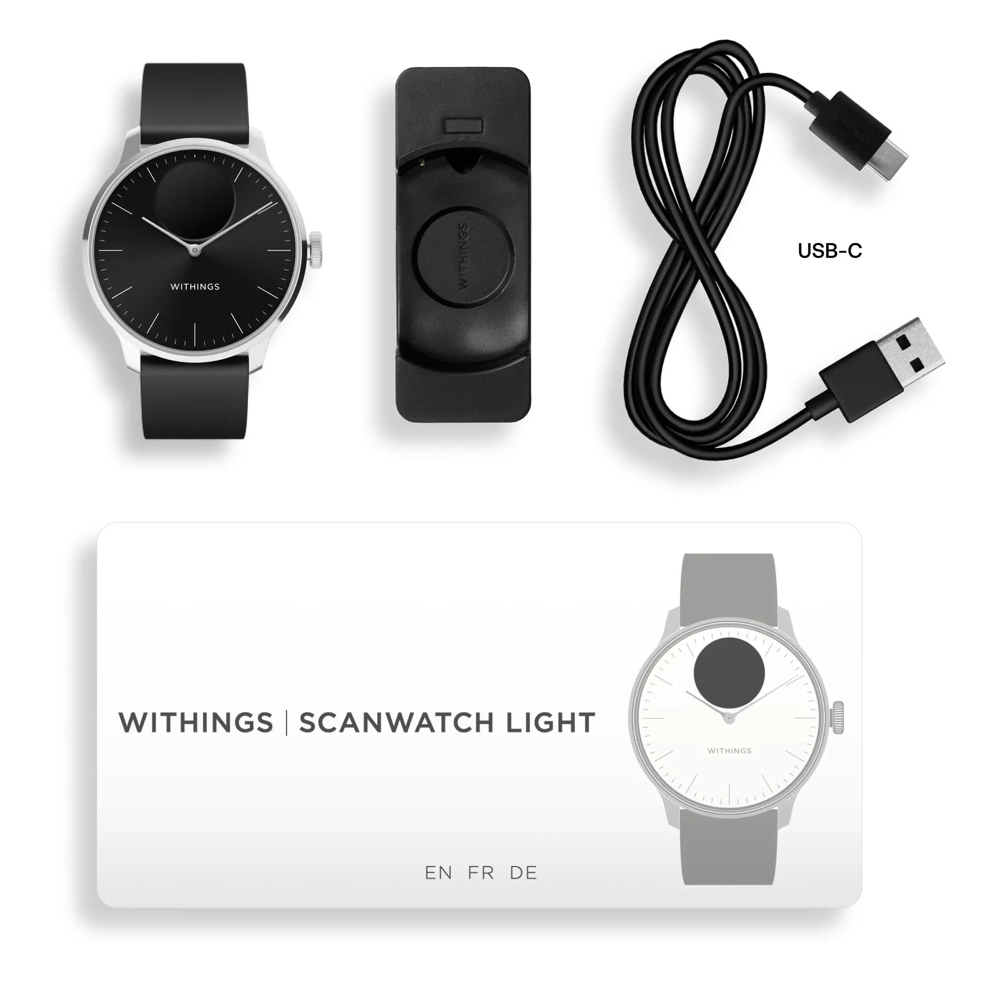 Smartwatch Withings ScanWatch Light 37mm Czarny
