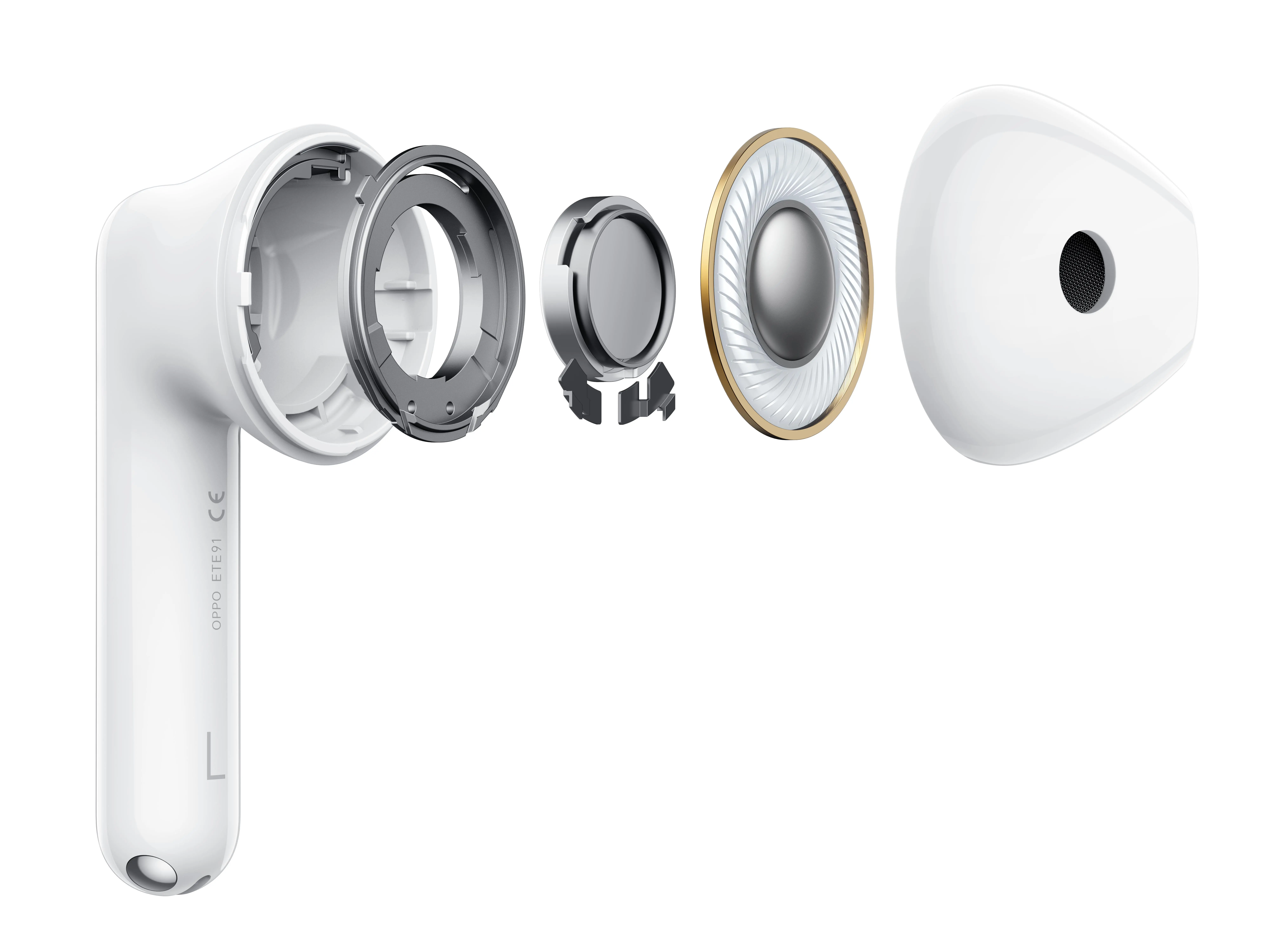 Słuchawki bezprzewodowe OPPO Enco Air3i Douszne Bluetooth 5.3 Biały