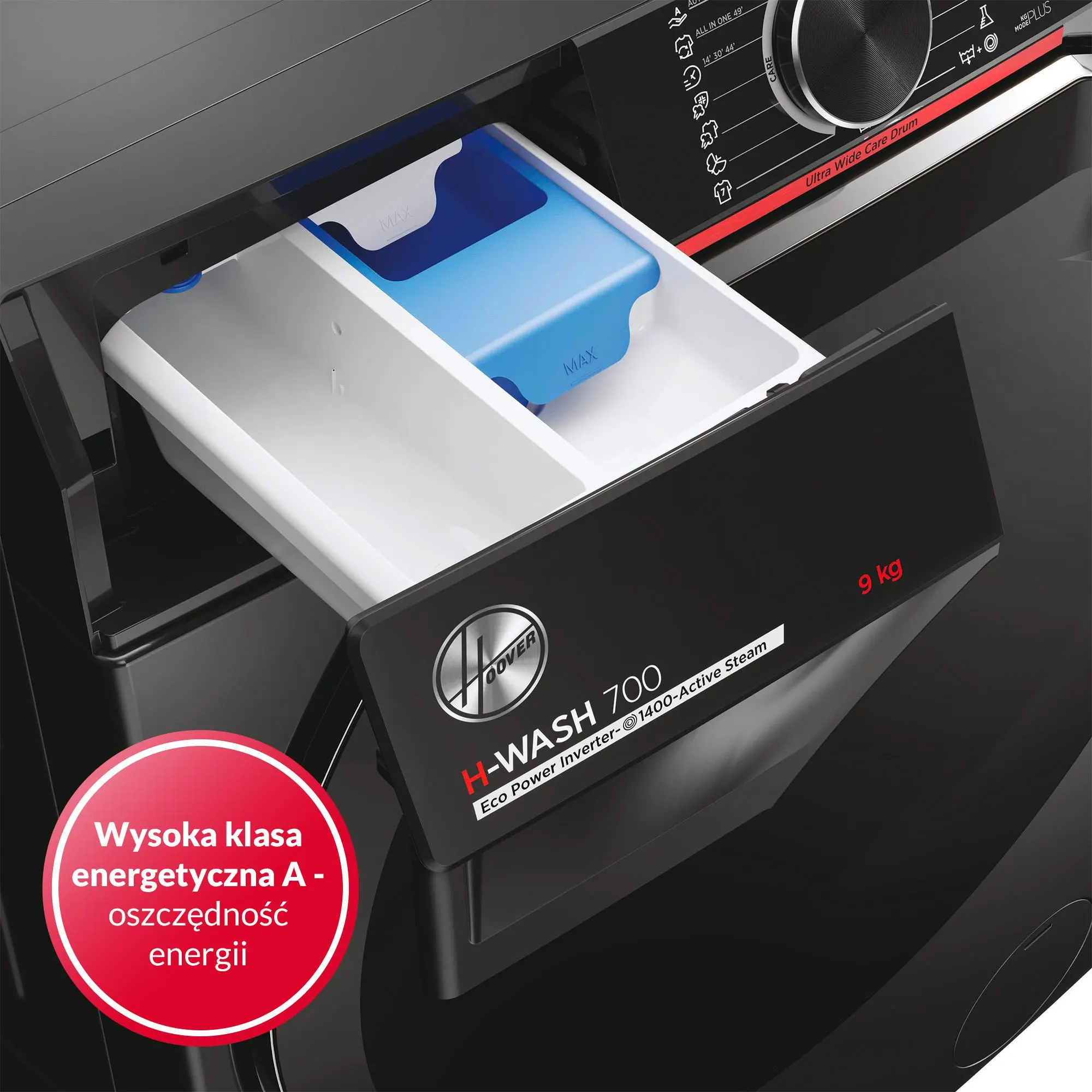 Pralka Hoover H-Wash 700 H7W4 49MBCR-S Slim 9kg 1400obr/min Zdalne sterowanie