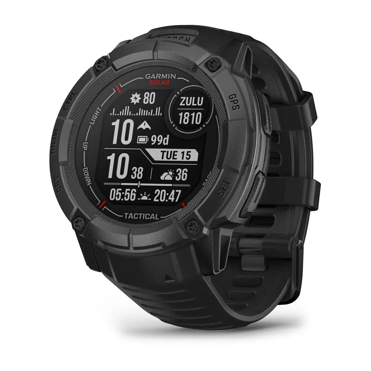 Smartwatch Garmin Instinct 2x Solar Tactical 50mm GPS Czarny