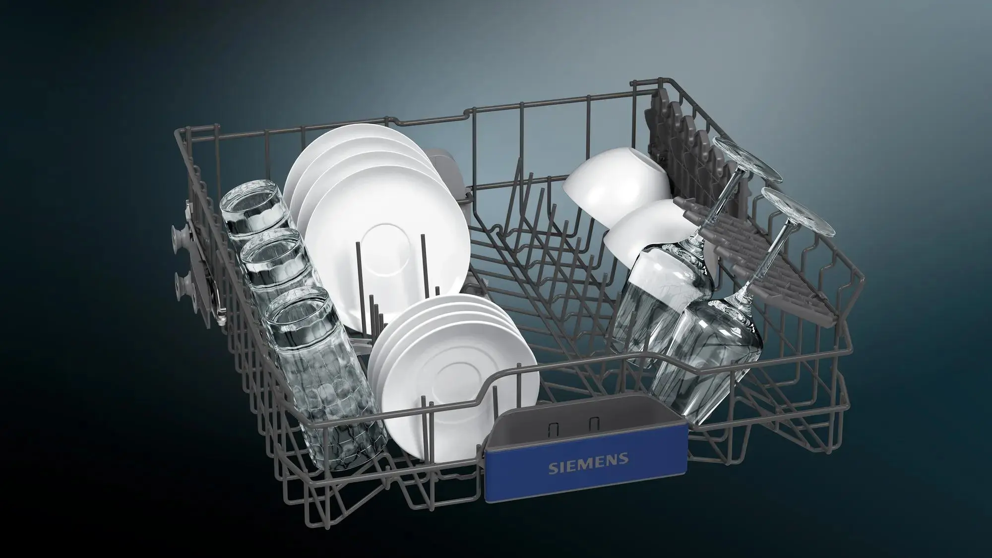 Zmywarka Siemens iQ300 SN53ES27VE 59,8cm Automatyczne otwieranie drzwi Szuflada na sztućce Zdalne sterowanie