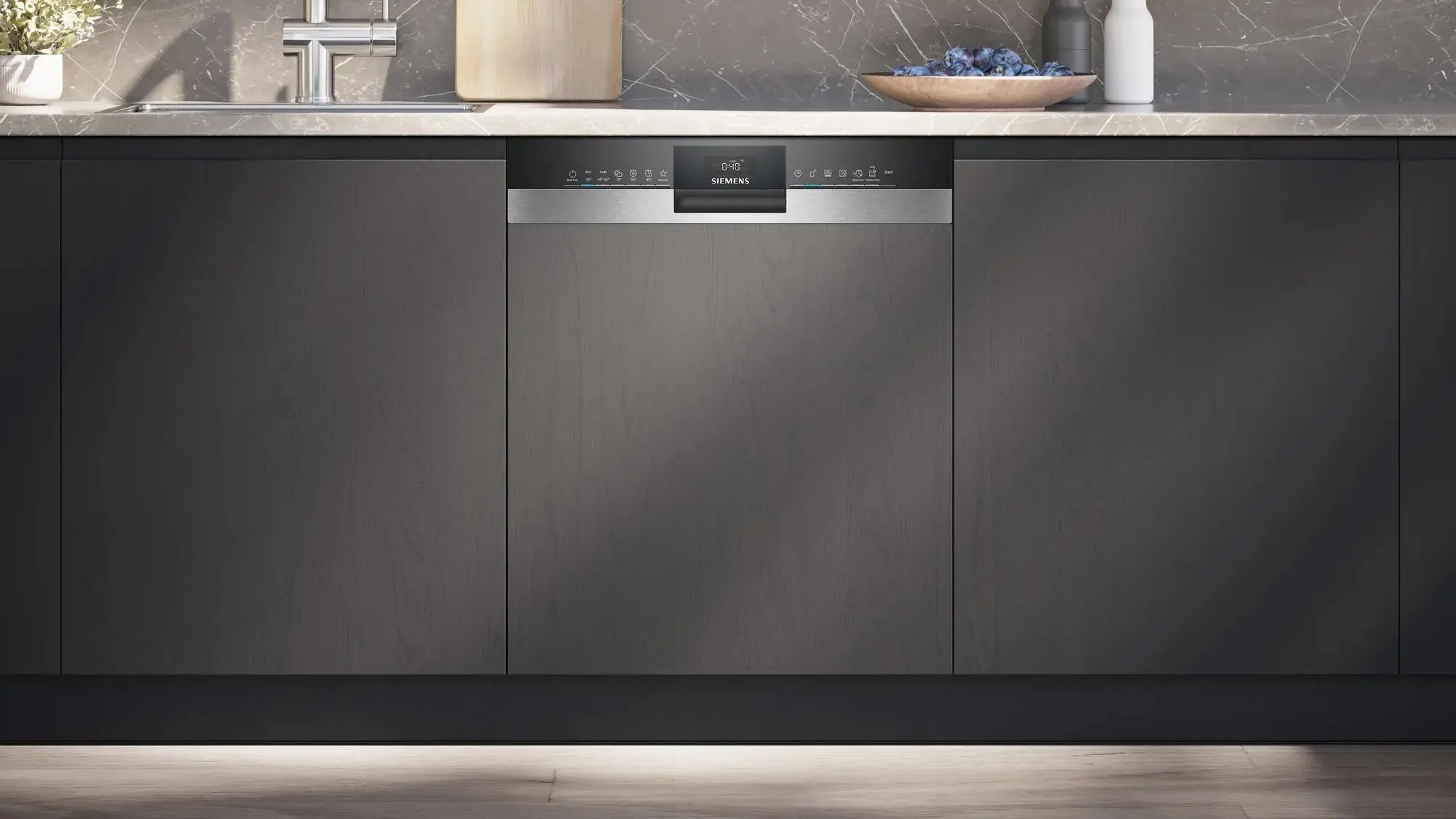 Zmywarka Siemens iQ300 SN53ES27VE 59,8cm Automatyczne otwieranie drzwi Szuflada na sztućce Zdalne sterowanie