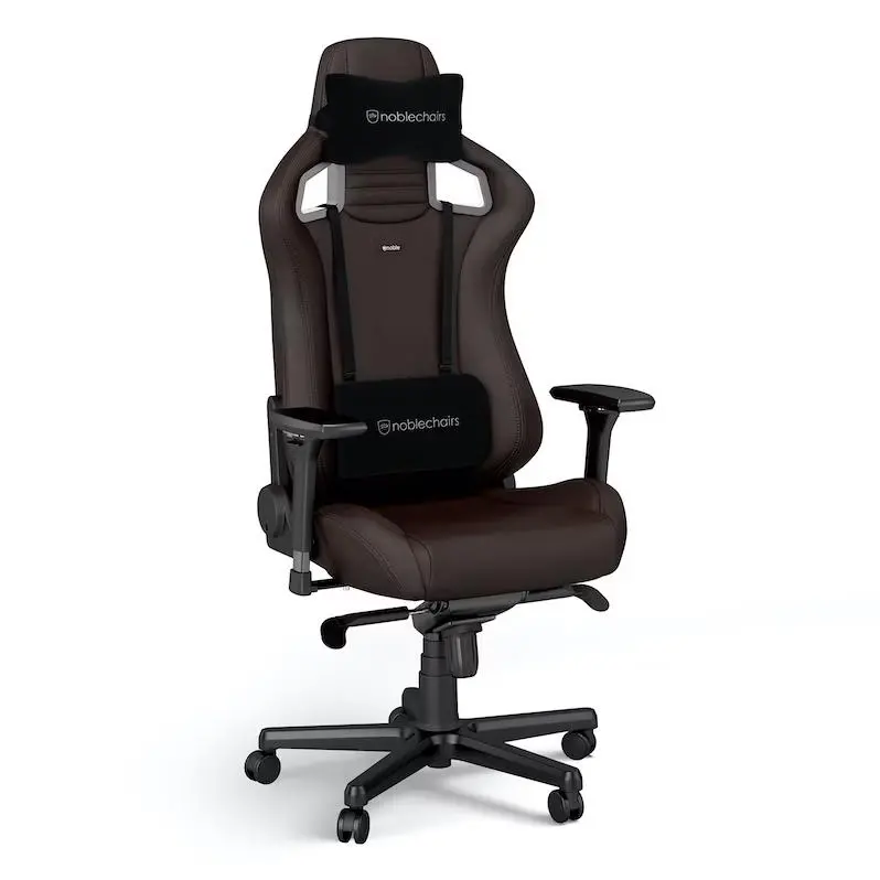 Fotel Noblechairs EPIC Java Edition Gamingowy do 120kg Skóra ECO High Tech Brązowy