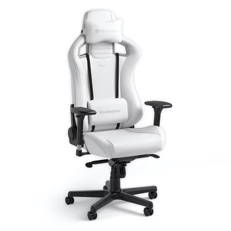 Fotel Noblechairs EPIC White Edition Gamingowy do 120kg Skóra ECO Biały
