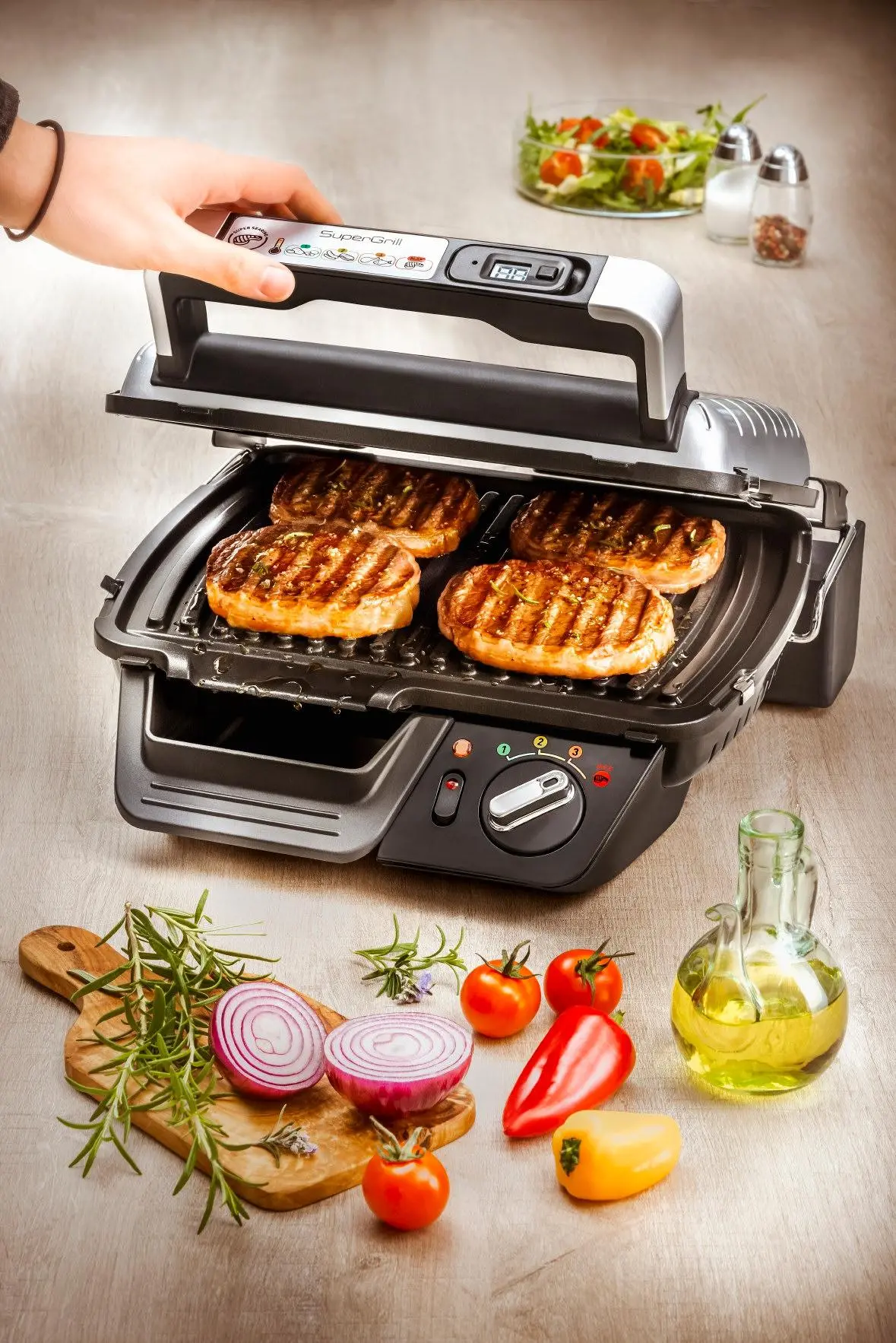 Grill elektryczny Tefal Super Grill GC451B 600cm2