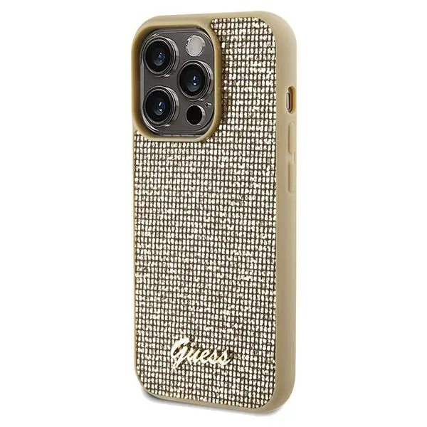 Etui Guess Disco Metal Script GUHCP14XPMSDGSD do iPhone 14 Pro Max Złoty