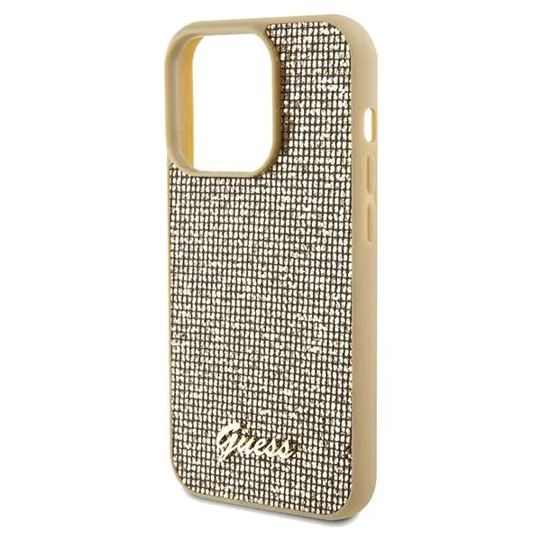 Etui Guess Disco Metal Script GUHCP14XPMSDGSD do iPhone 14 Pro Max Złoty