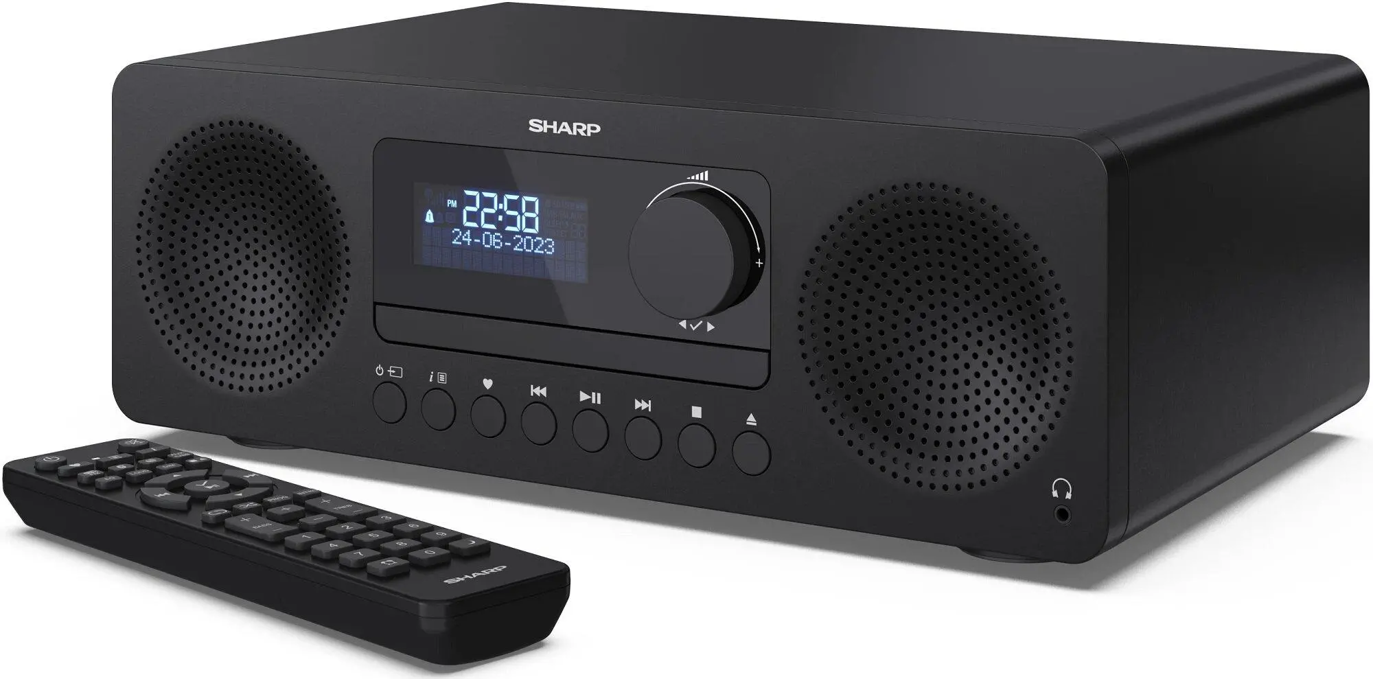 Wieża Sharp XL-B720D 30W Bluetooth Radio FM, DAB+ Czarny