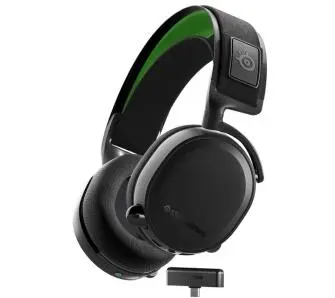 Słuchawki bezprzewodowe z mikrofonem SteelSeries Arctis 7X+ Nauszne Czarno-zielony