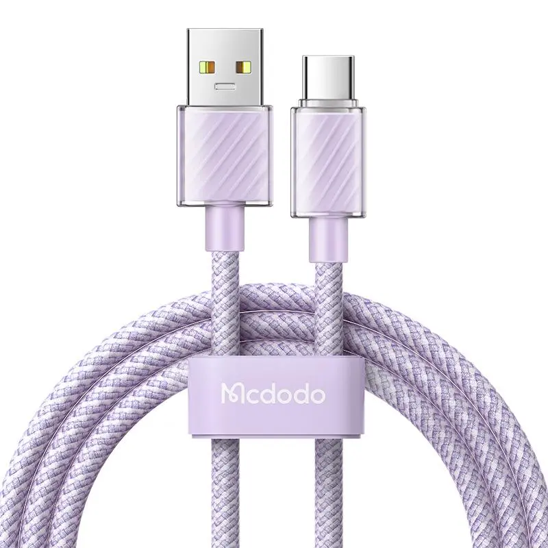 Kabel Mcdodo USB-A do USB-C CA-3652 1,2m Fioletowy