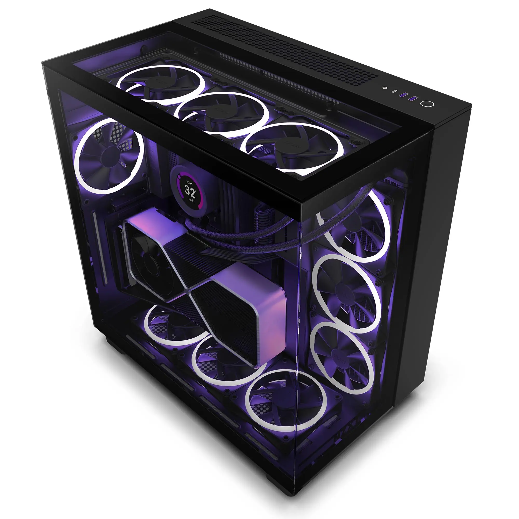 Obudowa NZXT H9 Elite okno RGB Czarny