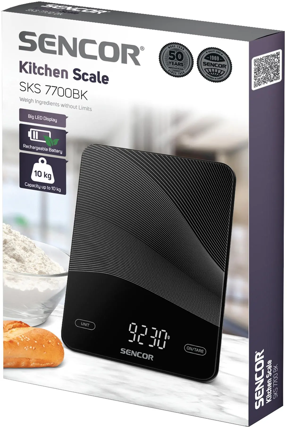 Waga Sencor SKS 7700BK Tarowanie 10kg