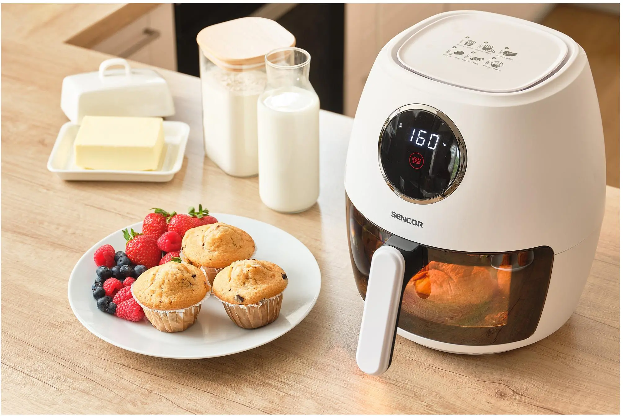 Frytkownica beztłuszczowa Sencor SFR 5340WH 1300W 3,5l