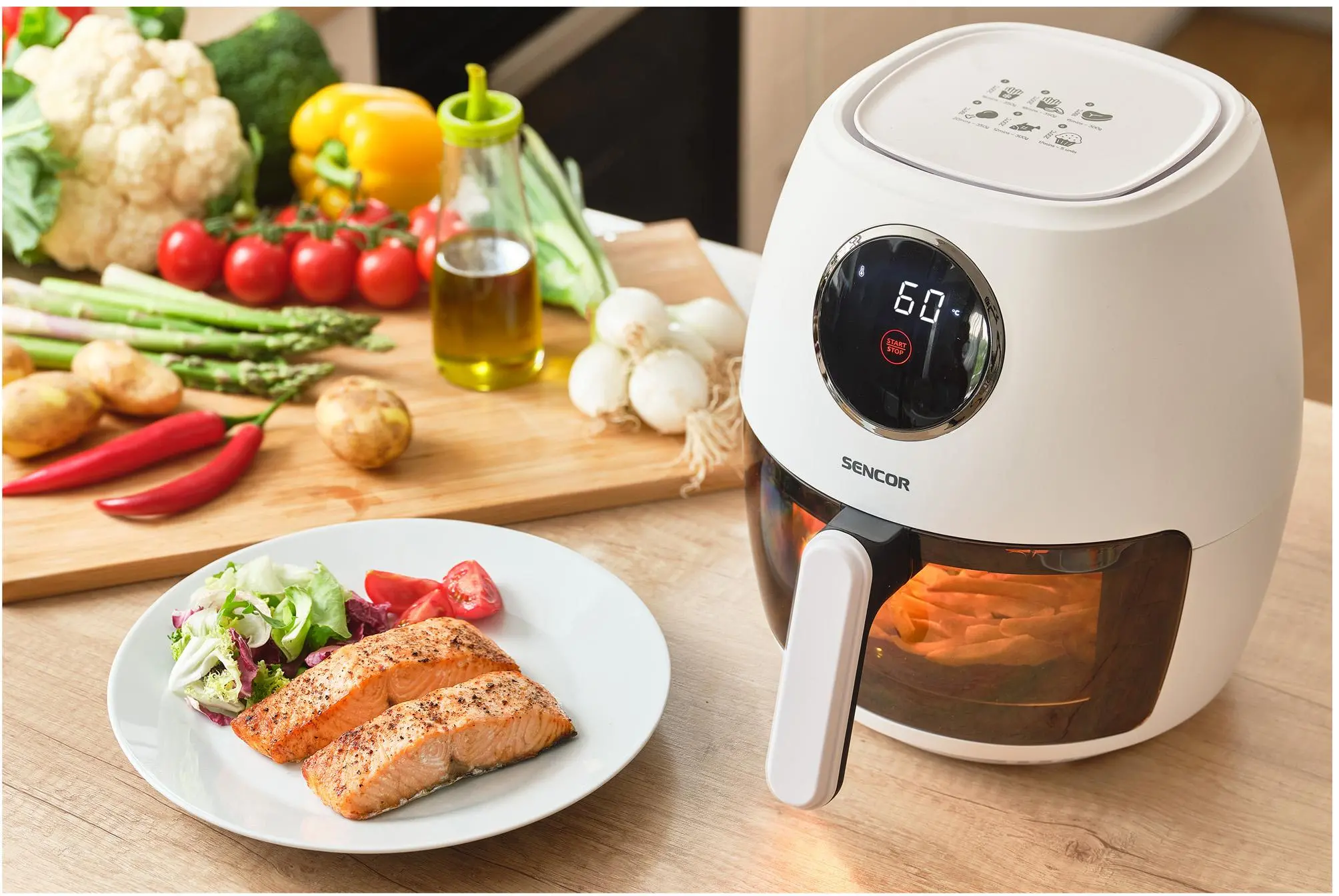 Frytkownica beztłuszczowa Sencor SFR 5340WH 1300W 3,5l