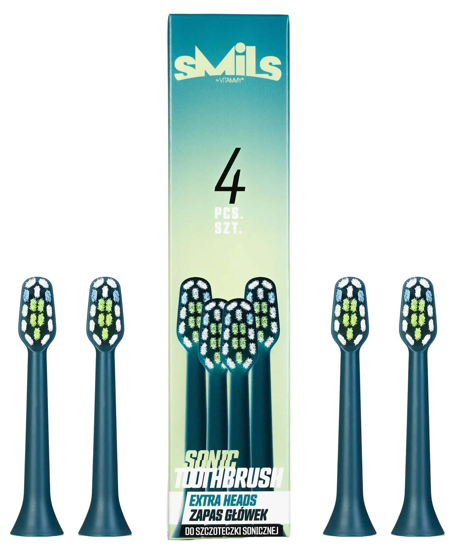 Końcówka do szczoteczki Vitammy SMILS Mix 2 TOW017086 4szt.