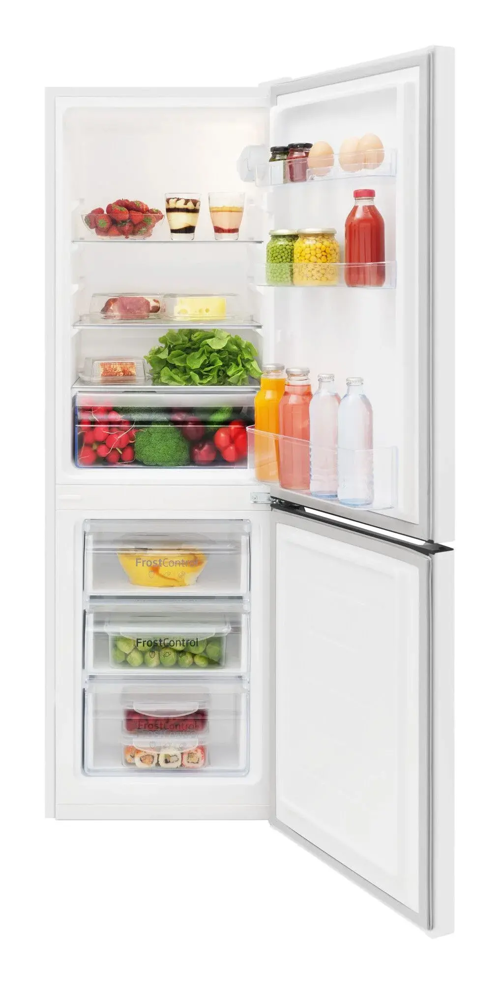 Lodówka Amica FK200.4(E) 144cm Biały