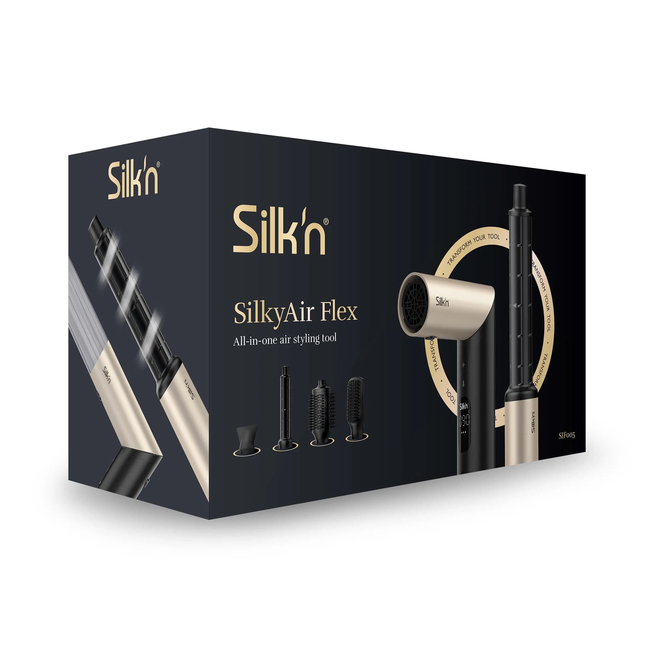 Suszarko-lokówka Silk'n SilkyAir Flex Z 1300W Zimny nawiew 4 poziomy temperatury