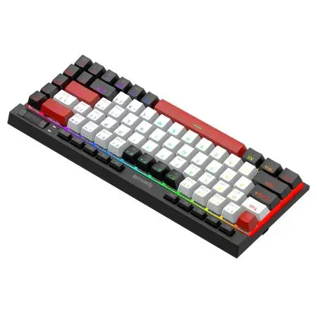 Klawiatura mechaniczna Redragon K635 Magic-wand Mini Red Switch Biało-czarny