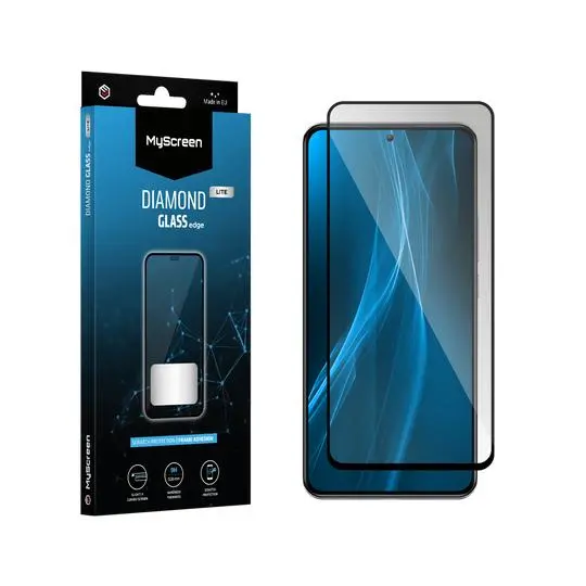 Szkło hartowane MyScreen Protector DIAMOND GLASS LITE edge FULL GLUE do Redmi 13C