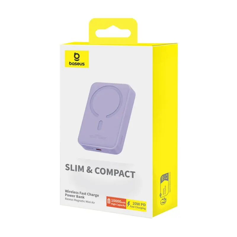 Powerbank Baseus P10059001513-00 Magnetic Mini Air 10000mAh 20W Fioletowy
