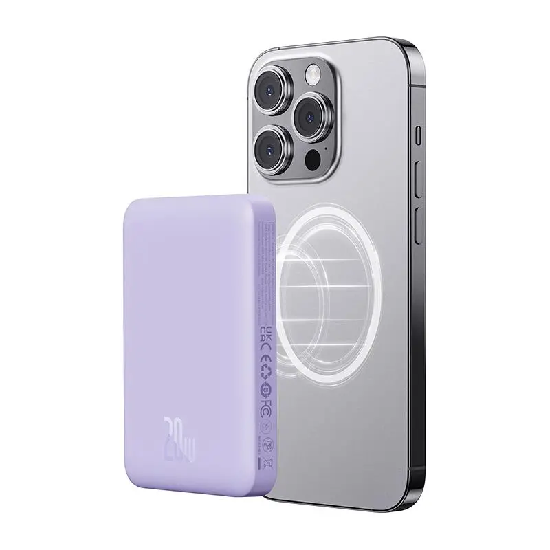 Powerbank Baseus P10059001513-00 Magnetic Mini Air 10000mAh 20W Fioletowy