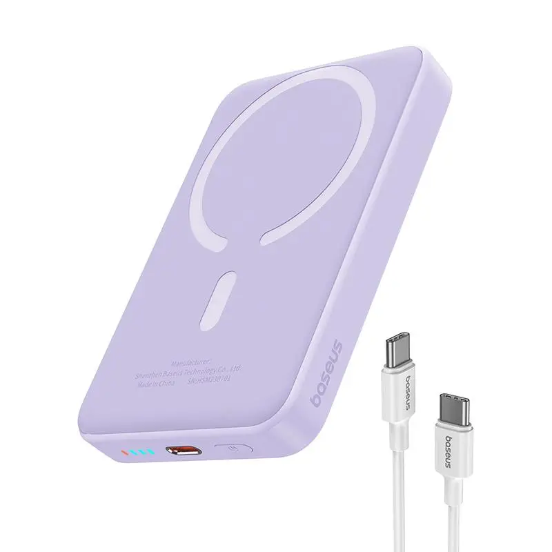 Powerbank Baseus P10059001513-00 Magnetic Mini Air 10000mAh 20W Fioletowy
