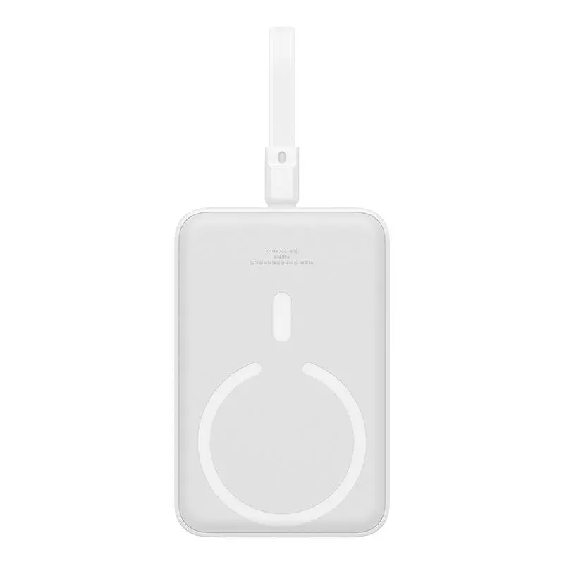 Powerbank Baseus P10022109223-00 Magnetic Mini 10000mAh 20W MagSafe z kablem Lightning Biały