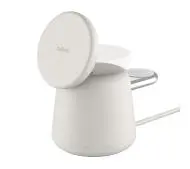 Belkin BoostCharge PRO MagSafe 2w1 Charger Sand Biały